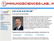 Tablet Screenshot of immunoscienceslab.com